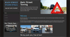 Desktop Screenshot of mainstreettowingservice.com