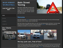 Tablet Screenshot of mainstreettowingservice.com